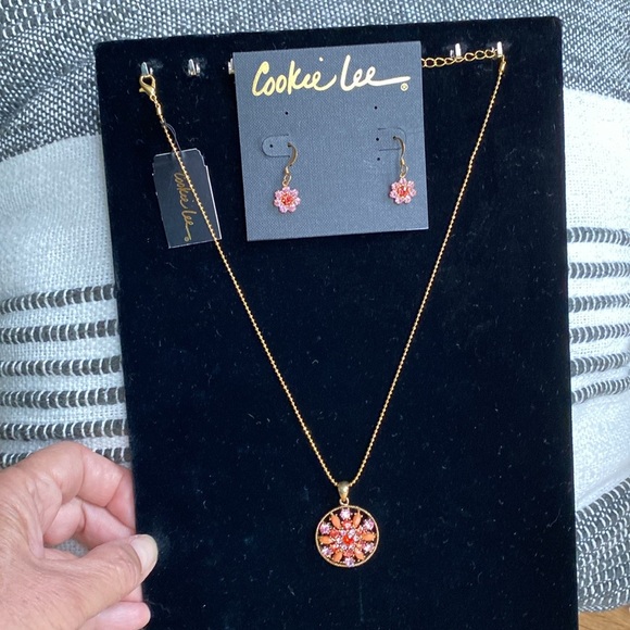 Vintage Cookie Lee Necklace/Earring Set w Tags - Picture 2 of 8
